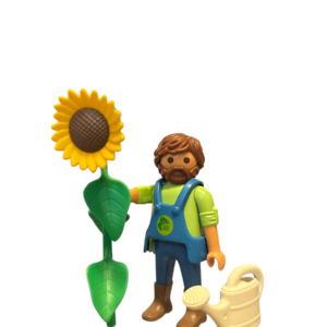 playmobil man with sunflower playmobil man with sunflower
