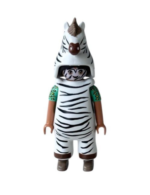playmobil girl in zebra costume
