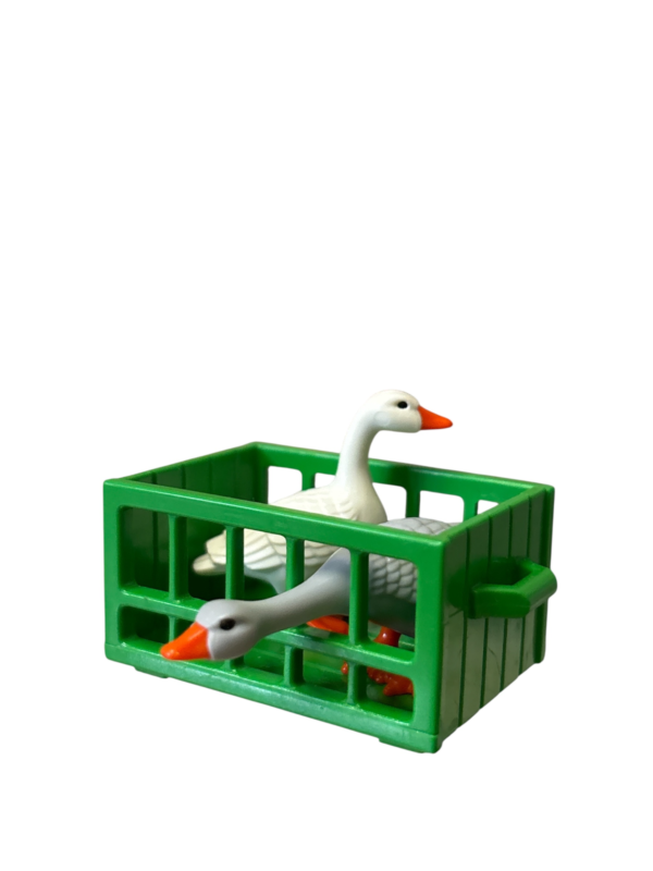 playmobil gooses and crate