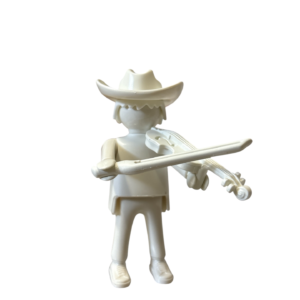 playmobil white cowboy with violin