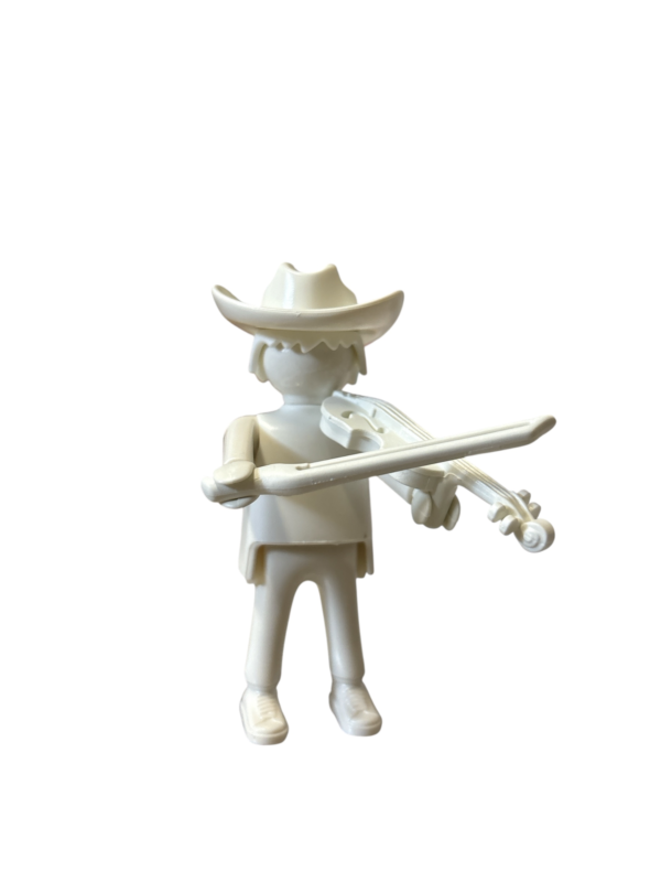 playmobil white cowboy with violin